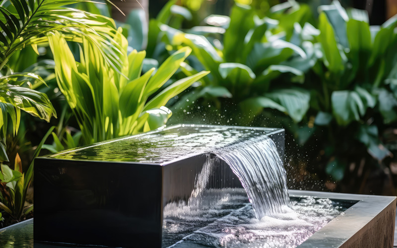 Water features and fire pits